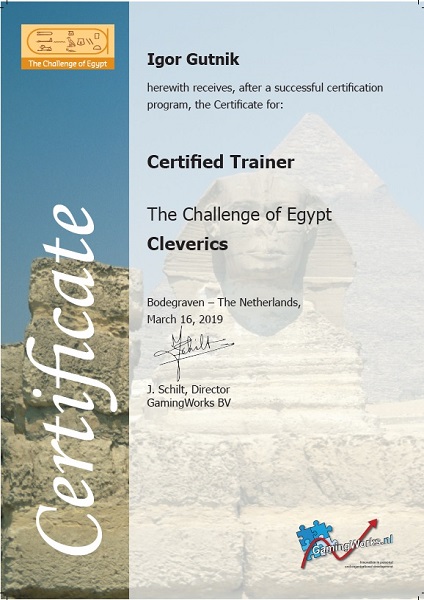 Certified The Challenge of Egypt Trainer