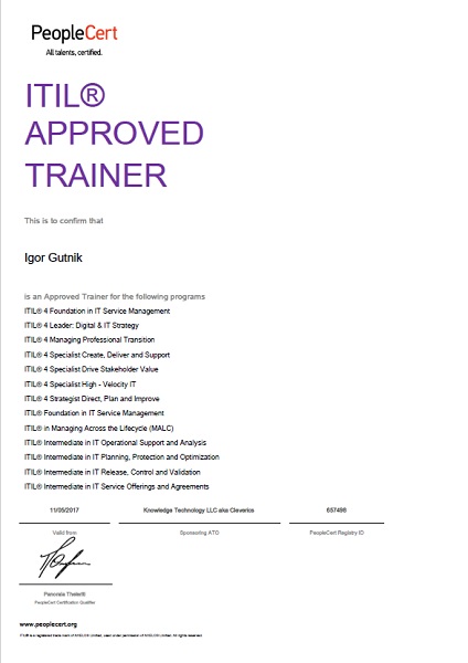 certificate trainer