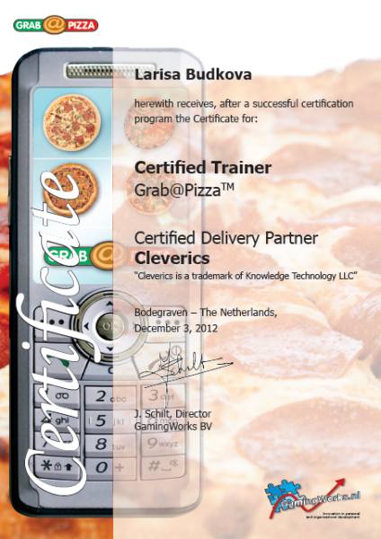 Certified Grab@Pizza Trainer