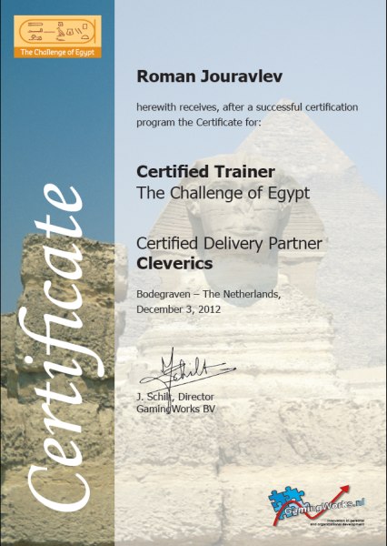 Certified The Challenge of Egypt Trainer 