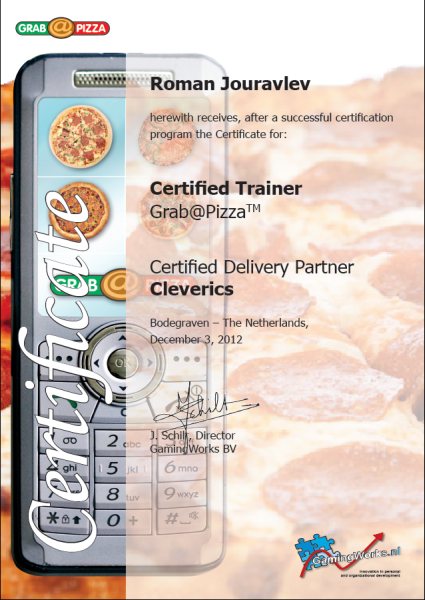 Certified Grab@Pizza Trainer