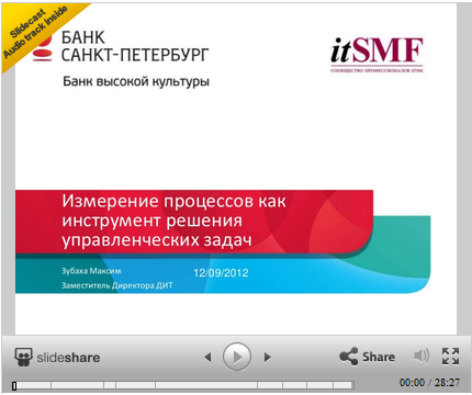 itsmf 2012 measurement of processes