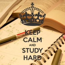 keep calm and study hard